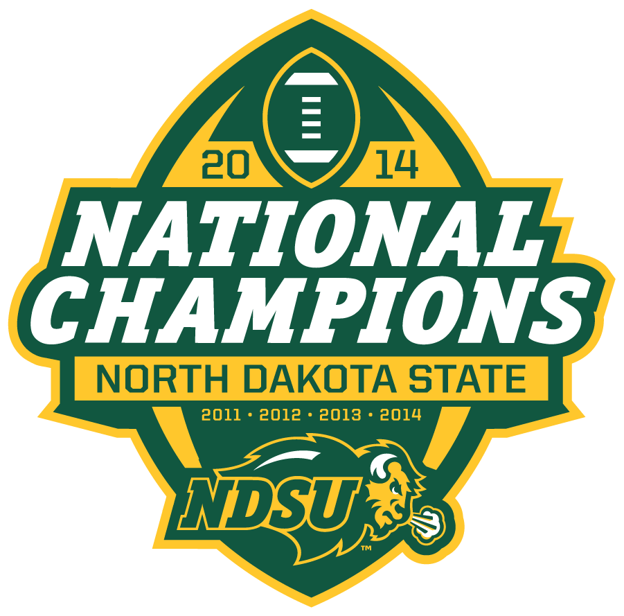 North Dakota State Bison 2014 Champion Logo diy iron on heat transfer
